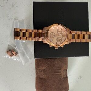 Michael Kors Rose Gold Watch with Metal Band